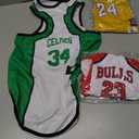 3Pack Dog Shirt Clothes for Small Dogs Girl Puppy Clothes for Chihuahua Yorkies Bulldog Clothes for Medium Dogs Boy Basketball Jersey Pet Outfits Dog Shirt Apparel Accessories (4XL(35-45lb), 3 Pack)