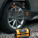 AstroAI Tire Inflator Portable Air Compressor Pump 150PSI 12V DC/110V AC with Dual Metal Motors&LED Light, Automotive Car Accessories&Two Modes for Car, Bicycle Tires and Air Mattresses, Yellow