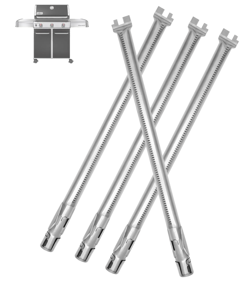 62752 62753 Grill Burner Tube for Weber Genesis Burner Tubes,Replacement Parts for Weber Genesis 300 SER 4 Burner,for Weber Genesis E310 E320 E330 S310 S320 S330 EP310 EP320 EP330 w/ Front Control