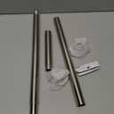 Shower Curtain Rod Adjustable 32-47 Inch, Spring Tension Shower Rods Stainless Steel Telescoping Curtain Rod for Bathroom, No Drilling, No Slip, No Rust, Chrome