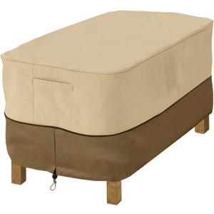 Classic Accessories Veranda Water-Resistant 26 Inch Rectangular Patio Ottoman/Side Table Cover (20.0 " W x " D x 17.0 " H)