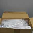 Layhit 20 Pcs Christmas Reusable Cups Bulk 13.5 oz Plastic Mason Jar Drinking Holiday Cups with Lid and Straw Coffee Tea Hot Cocoa Beverage Tumbler for Adults Xmas Party (Classic)