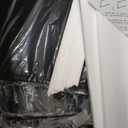 Lufeiya Gaming Desk with Power Outlets and LED Lights, 40 Inch Gamer Desk Table with Charging Station, Home Office Computer Desks with Monitor, Black (Carbon Fiber Black)