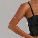CJIAYUJEW Minimalist Arm Cuff for Women Gold Arm Cuff Upper Arm Layered Arm Bracelet Stackable Arm Bangle Jewelry for Women Men