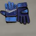 Soccer Goalkeeper Gloves for Kids Boys Children Youth Football Goalie Gloves with Strong Grips (Size 3 suitable for 5 to 6 year old, Blue)