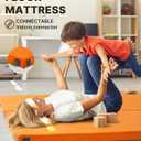 GAIALOOP 4 INCH Extra Thick Memory Foam Camping Mattress, 30D Foam Camp Pad for Car Tent Cot, Roll Up Mattress for Guests Sleepovers RV Truck Camper