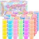 120 Pack Butter Slime Kit, Mini Bulk Slimes for Kids, Soft and Non-Sticky, Rainbow Box, Slime Party Favors, Goodie Bag Stuffer,Classroom Exchange Prizes, Stress Relief Toys for Girls Boys