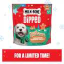 Milk-Bone Dipped Gingerbread Artificially Flavored Dog Biscuits, 10 oz Bag (EXP 01/01/27)