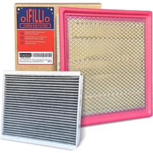 OIFILLIO Engine Cabin Air Filter Kit for Ford F150 (2015-2025) 2.7L 3.0L 3.3L 3.5L 5.0L, Expedition Navigator (2018-2024), Replaces FP79, FA1883, FL3Z19N619A