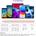 Stylus Pen 2nd Generation with Magnetic Wireless Charging, Stylus Pen, Smart Pen Compatible with iPad Pro 11 in 1/2/3/4, iPad Pro 12.9 in 3/4/5/6, iPad Air 4/5, iPad mini 6, Pink