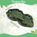 Colingmill 1 Pack Two Combined Leaf Shaped Splash Block Gutter Downspout Splash Guard Decorative Outdoor Drain Extension Rain Diverter for Lawn Patio Yard Garden(Classic Plain Leaf)