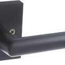 Kwikset 157MILSQT Milan Single Dummy Lever with Square Rosette, Iron Black