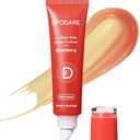 Pack of 2, Lip Glowy Balm Strawberry: Lip Gloss Hydrate and Nourish with Natural Strawberry Extracts& Hyaluronic Acid Complex for Softening and Plumping Finish, Travel Size for Men and Women