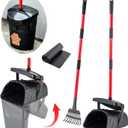 Pooper Scooper Large Swivel Bin & Rake for Large & Small Dogs Non-Breakable Dog Poop Scooper with 20 Waste Bags Easy to Clean Pet Waste Use on Grass, Dirt or Gravel - Pet Supplies