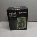 MUELLER HOME 12-Cup Drip Green Coffee Maker, Borosilicate Carafe, Auto-Off, Reusable Filter, Anti-Drip, Keep-Warm Function, Clear Water Level Window, Green Kitchen Accessories & Dcor