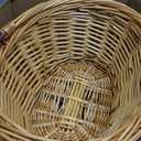 Barydat Small Wicker Basket with Handle Flower Girl Baskets Oval Willow Woven Braided Gift Basket for Weddings Picnic Baby Shower Home Garden Decor(6 Pcs,Khaki,9" x 7" x 4")