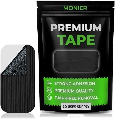 MONIER Premium Tape (30 Pack) - Pain Free Removal, Hypoallergenic, Latex Free & Gentle On Skin - Skin Friendly Adhesive Cotton Tape, Set of 31