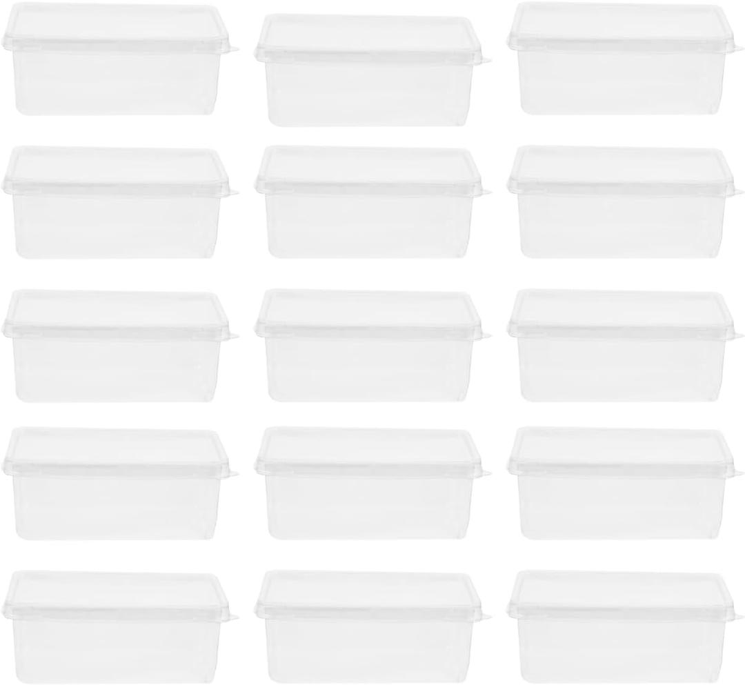 Cabilock Tiramisu Boxes with Lids 20-Pack Clear Plastic Cake Containers for Mousse Desserts Party Favor Boxes Bakery Takeout 4.68X2.83X1.85 Inches