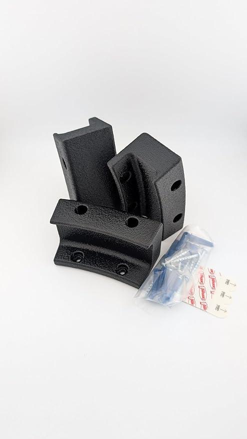 Wall Mount Kit, Black with Hardware, Exercise Ball Storage Bracket for Balance Trainer Ball