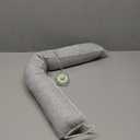 TORRAMI 30" Door Draft Stopper Under Bottom Insulation Noise Air Stopper 2.07LB,Wind Proof Guard Seal for Doors and Windows - Light Gray