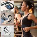 AI Real-Time Translation Earbuds, OWS LCD Touchscreen 3-in-1 Language Translator Earbuds, 144 Languages Multi-Mode Translator Earbuds for Travel Business and Learning, Compatible with iOS (Grey)