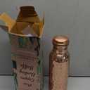 100% Pure Copper Water Bottle for Drinking – Extra Large 34 Oz Wide Mouth, Hammered Ayurvedic Copper Water Bottle with Straw – Handcrafted Leak-Proof Vessel, Reusable & BPA-Free