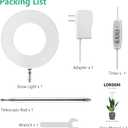 LORDEM Full Spectrum LED Grow Light, 72 LEDs, 4 Brightness Settings, Auto On/Off Timer, Height Adjustable, Ideal for Indoor Plants