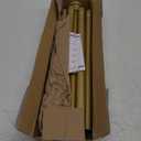 AIZESI Gold Tension Curtain Rod 30-63Inch 1PCS,Spring Tension Rod No Drilling Non-Slip Adjustable Tension Curtain Rod,Spring Loaded Rod Extendable Tension Rod For Windows Doorway Bedroom