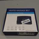 Cordless Heating Pad for Back Pain Relief, Lumbar Massaager with Heat, Rechargeable Heating Massage,Heated Back Belt Abdomen Warmer Lumbar Support (Black)