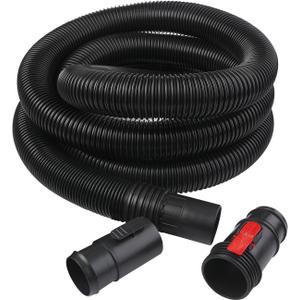 WORKSHOP Wet/Dry Vacs Shop Vacuum Accessories WS25021A Long Hose Attachment, 2-1/2-inch x 13-feet Locking Hose for Wet Dry Shop Vacuum Cleaners
