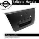 Gledewen Tailgate Door Handle Exterior, Compatible with 2005-2014 Nissan Frontier, with Key Hole, Replace# 90606EA810, NI1915109, 81576, 90606-EA810 | Outer Rear Textured Black Tailgate Latch Assembly