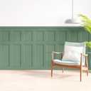 LONGKING Premade Board and Batten Wainscoting Kit, MDF Paintable Accent Wall Panels with Edge Trim, Pre-Cut Ready to Assemble Moulding for Interior Home Decor, Covers 93.93 x 56 in.