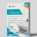 Transparency Film, Overhead Projector Film for Inkjet Printer, Acetate Sheets for Crafts, Letter Size 50 Pack Sheets
