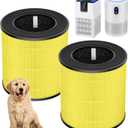 B-D02L/M05 Per Care Replacement Filter, Compatible with MOOKA B-D02L & M05, for VEWIOR B-D02U, for KOIOS B-D02L, for Tailulu D10 Air Purifier, 3-IN-1 Filter for MOOKA B-D02L Filter, 2 Pack