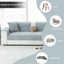 Sofa Couch Cover, Non-Slip Sofa Covers Washable for Dogs, Sofa Slipcovers Pet Friendly, Pet Couch Covers for Sofa, Boho Couch Protector for Recliner and Loveseat(1PC,Light Grey,36"63")