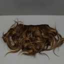 Halo Hair Extensions 12 Inch Invisible Wire Hair Extensions Adjustable Long Wavy Hairpiece Synthetic Upgrade 4 Secure Clips in Hairpieces 12 Inch,Ash Brown Mix Medium Blonde
