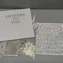 Fuyoooo 10 x 10 Inch Letters to The Bride Scrapbook Wedding Memory Book Bridal DIY Blank Paper Scrapbook Photo Album Guest Book Sign with Pearl Stickers, Metallic Letters, Bows (White)