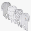 Gerber Baby Boys 4 Pack Sleep 'N Play Footie 6-9 m