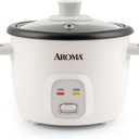 Aroma Housewares 4-Cups (Cooked) / 1Qt. Rice & Grain Cooker (ARC-302NG), White