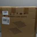 Rubber Curb Ramp,2 Pack,6" Rise Height,11023Ibs, Capacity Driveway Ramps,18.9" L x 18.9" W,Capacity Threshold Ramps,Suitable for Cars, wheelchairs, Scooters, Lawn mowers