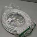 Ultra Clarity Cables RG6 Coaxial Cable Connector Set 50 FT, CL3 White Coax Cord TV Cable Wire, in-Wall Rated-Digital Audio Video Satellite Cable Extension, Gold Plated Compression Connectors - White