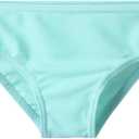 HUAANIUE Baby/Toddler Girls 2 Piece Rash Guard Long Sleeve Swimsuit Set (6-12 Months, Aqua)