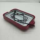 Multifunction Nonstick Baking Maker with 3 Interchangeable Baking Plates for Grill,Pan Cake and Cake Pops,Takoyaki Maker.RED