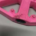 Mountain Bike Pedals, Bike Flat Pedals Aluminum Sealed Bearing Lightweight Platform for Road Mountain Bike (PINK)