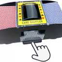 2-Deck of Playing Cards Automatic Card Shuffler - Battery Powered Electric Card Mixer for Home Game Nights
