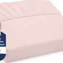 Royale Linens Fitted Sheet Full - Ultra Soft 1800 Brushed Microfiber - Hotel Luxury Bottom Sheets - Wrinkle Free & Fade Resistant - Deep Pocket Fitted Sheet Only (Full, Pink)