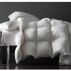 Royoliving Premium Feathers Down Duvet Insert Comforter Oversized King Size All Season Medium Warmth White 100% Cotton Cover with Corner Tabs (120x98, 77 oz)