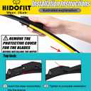 Dual Rubber Blade Windshield Wipers for Tesla Model Y 2020 2021 2022 2023 2024 2025 Automotive Replacement Wiper Blades modely 26"+20" Top Lock (Set of 2)