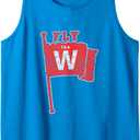 Fly The W Chicago Baseball Winning Flag Distressed Vintage Tank Top, Small