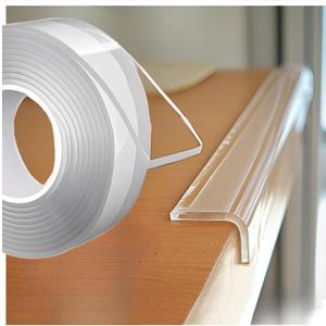 Clear Edge Protector, 1.18in Width x9.84ft Length(3cmx3m) Self-Adhesive Table Edge Guard,Sharp Edge Wrap Cover TapeFurniture Corner Protectors